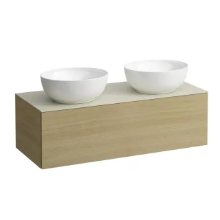 LAUFEN Waschtischunterschrank und Waschtischplatte ALESSI 500x1200x370 H4313140972501