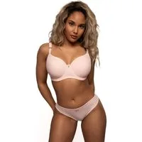 After Eden D-cup & up Slip FARO mit Schleife und Glitzerstein, mit Spitze, feminin, elastisch, eng