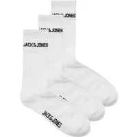 Jack & Jones Freizeitsocken JACMELVIN – Tennissocken mit Stretch, ideal kombinierbar (Packung, 3-Paar) unifarben, casual