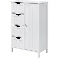 osoltus Badregal osoltus Badezimmerschrank Beistellschrank Hampton 55 x 30 x 82 cm Weiß