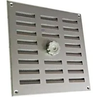 Häusler Onlinehandel GmbH Lüftungsgitter Lüftungsgitter LG 2525 SAA Schiebegitter Alu 250 x 250 mm, mit Fliegengitter