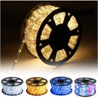 Clanmacy Lichterschlauch LED Lichterschlauch Lichterkette 8 Modi Wasserdicht 10-50M, Wasserdicht