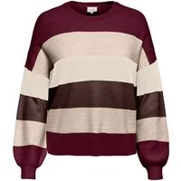 ONLY CARMAKOMA Strickpullover CARATIA L/S STRIPE PULLOVER KNT NOOS Viskosemischung