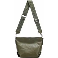 ITALYSHOP24 Schultertasche Damen Tasche Shopper CrossBody Brusttasche Umhängetasche Hobo Bag, Henkeltasche, 3 Fächer, vielseitig, praktisch, stylisch und geräumig