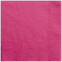 partydeco Papierserviette Servietten Uni 20Stk./33x33cm, Pink