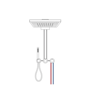 Herzbach MODUL7 PUSH Thermostat Fertigset 70.702003.1.01 2 Verbraucher Chrom