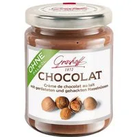 Grashoff Schokoaufstrich, Grashoff Milch Chocolat mit Haselnüssen belgische Schokolade 235g