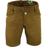 Fuente Leather Wears Lederhose Herren Trachten Lederhose Nubuk kurz mit Gürtel in 5 Farben
