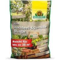 Neudorff Gemüsedünger Bio - Azet Hochbeet-und GemüseDünger 1,75 kg für 35m², Bio Hochbeetdünger mit 100 Tagen Langzeitwirkung, für alle Gemüsearten im Hochbeet, sorgt für reiche Ernte