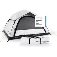 Lumaland Wurfzelt 4 Personen mit Kühleffekt 240x210x130cm, Camping Outdoor Partys Festivals Garten Strand Aufbau in 10 Sekunden