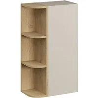 Lomadox Hängeschrank DURANGO-56 45 cm breit in Eiche und kaschmit, 1 Tür, 3 Fächer