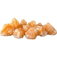 Steinfixx® Edelstein Orangencalcit I farbintensiv I Rohsteine I 300 Gramm, (je ca. 3-4 cm, 1-St., ca. 10 Rohsteine), AAA-Qualität aus Mexiko