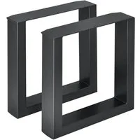 en.casa Untergestell, »Makers« für Sitzbänke 40 x 43 cm Stahl Schwarz