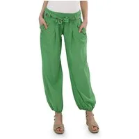 malito more than fashion Haremshose malito Damen Pumphose in Unifarben, leichte Stoffhose, super Freizei mit farblich passendem Stoffgürtel Einheitsgröße