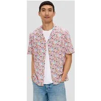 s.Oliver Kurzarmhemd Hemd Unisex Kurzarmhemd mit EM-Print