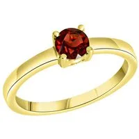 Firetti Fingerring Schmuck Geschenk Silber 925 Damenring Verlobungsring Solitär, mit Granat