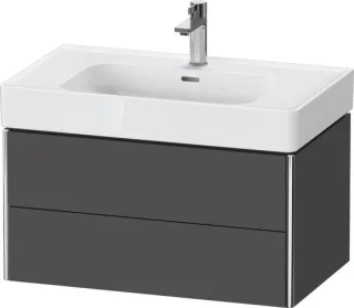 Duravit XSquare Waschtischunterbau wandhängend Graphit Matt 784x470x397 mm - XS4399049490000 XS4399049490000