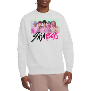 K-Pop Demon Hunters Unisex-Sweatshirt für Erwachsene, Saja Boys, Fotorahmen (Weiß)