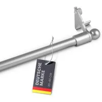 Bestlivings Klemmstange "EASY", Ø 10 mm, 1-läufig, ausdrehbar, ohne Bohren, geklemmt, Metall, für Bistrogardinen, Scheibengardinen, Dekoschals oder saisonale Deko