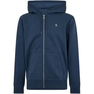 Original Penguin - Hoodie mit durchgehendem Reißverschluss für Herren, Baumwolle, Langärmlig (warmes Blau)