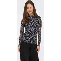ONLY Langarmshirt ONLERICA LIFE MESH L/S TOP JRS NOOS Kunstfaser mit Stretch, regular fit