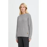 OXMO Strickpullover OXEdna Moderner Pullover mit Aufdruck