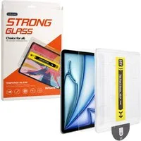 Wigento Displayschutzglas Tablet SnapFit für Apple iPad Air 11 2026 / 2025 / 2024 Anbringhilfe für Apple iPad Air 11 2026 / 2025 / 2024, 9H Härte, kratzfest, stoßfest, Installationshilfe, Oleophob