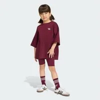 adidas Originals Trainingsanzug SET AUS RADLERHOSE UND T-SHIRT (1-tlg)