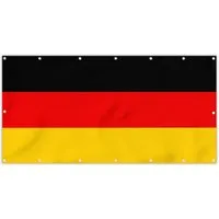 MuchoWow Balkonsichtschutz Deutsch - Flagge - Deutschland (1-St) Balkon Sichtschutz 90x200, Windschutz für Zaun PVC, 200x90 cm