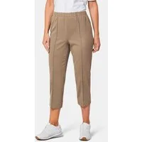 GOLDNER Caprihose Sportive 7/8-Hose mit Biesen Stoffhose mit Schlupfbund, Biesen und Wadenlang