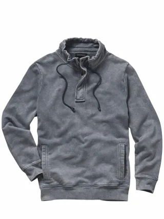 Mey & Edlich Herren Windstärken-Sweatshirt Grau 100 % Baumwolle
