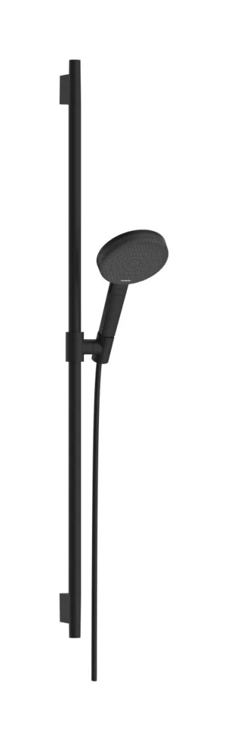 Hansgrohe Brauseset Raindance Alive Select S 125 3jet EcoSmart Uni.PuroS 900mm mattschwarz, 246036 24603670