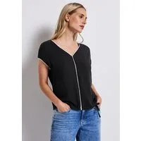 STREET ONE T-Shirt mit Elastiksaum