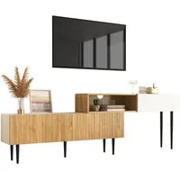 SOFTWEARY Lowboard Breite 130-220 cm, längenverstellbar, TV-Schrank, stehend
