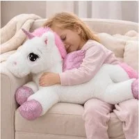 Sweety-Toys Kuscheltier Sweety Toys 8032 Einhorn Plüschtier Kuscheltier 65 cm weiss, Einhörner