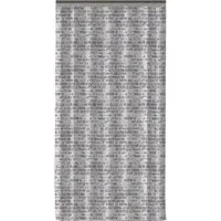 Ekershop Duschvorhang Textil BACKSTEINMAUER für Duschstange Breite 120 cm (inkl. Ringe), Höhe 200 cm, wasserabweisend, waschbar, bügelbar