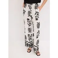 bonprix Stoffhose aus Viskose, mit Gummibund, Loose Fit Passform, bedruckt