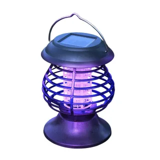 Solar Powered Mosquito Killer LampIP65 Waterproof Auto On/Off Portable Outdoor Bug Zapper