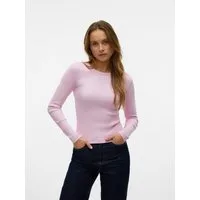 Vero Moda Langarmshirt VMCHLOE LS SHORT TOP JRS NOOS Baumwollmischung, slim fit