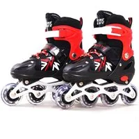 CITYSPORTS Rollschuhe Verstellbar Inliner Leucht Inlineskates für Mädchen/Jungen, mit Leuchtenden Rädern,Geschenke für Mädchen/Jungen