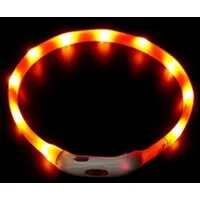 Illes-Laedchen Hunde-Halsband Hunde-Halsband LED Leuchtring Leuchthalsband große Farbauswahl, wiederaufladbar mit mitgeliefertem Kabel Typ C