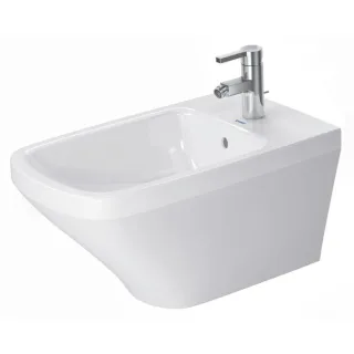 Duravit DuraStyle Wand Bidet 2286150000 37 x 62 cm, weiss, 1 Hahnloch, Durafix Befestigung