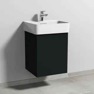 Sanipa 3way Waschtischunterbau zu Laufen VAL Waschtisch mit 1 Tür, Vulkan-Matt SP8201V