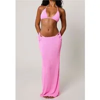 Moda Minx Sommerrock Scrunch Long Maxi Skirt (1-tlg) mit strukturiertem Scrunch-Material