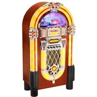 Karcher JB 6604 Retro-Radio (FM, 40 W, Jukebox mit CD-Player, Radio, MP3-Wiedergabe über USB / SD-Karte)