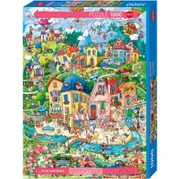 HEYE Puzzle Good Morning! / Happytown, 1000 Puzzleteile, Made in Germany