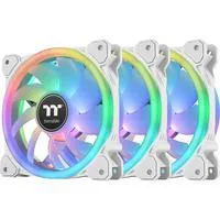 SWAFAN 14 RGB Radiator Fan TT Premium Edition White (3-Fan Pack), Gehäuselüfter weiß, 3er Pack, inkl. Controller, 140 mm