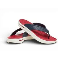 Crocs Sandale InMotion LiteRide Flip navy/rot/weiss Badeschuh