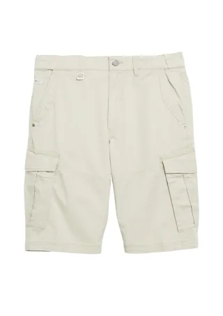 s.Oliver Red Label - Chicago: Cargo-Shorts mit Komfortbund aus Baumwollstretch beige - Gr. - M