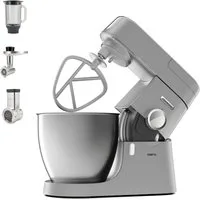 KENWOOD Küchenmaschine Chef XL KVL4220S, 1200 W, 6,7 l Schüssel, 6,7 l Schüssel, inkl. Mixaufsatz, Fleischwolf und Trommelraffel